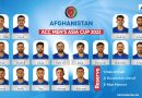 Afghanistan named a 17-strong squad for the Asia Cup